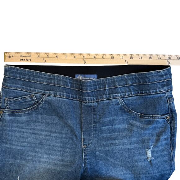 Democracy "Ab"Solution Boho Wide Leg High-Rise Jeans Size 16 - Picture 5 of 12